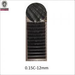 まつげエクステ つけまつげ 0.15-C-12mmフラットアイラッシュ